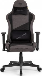 Тканинне крісло SENSE7 Spellcaster Senshi Edition сіре Високий комфорт і стиль для геймерів - Зображення 2