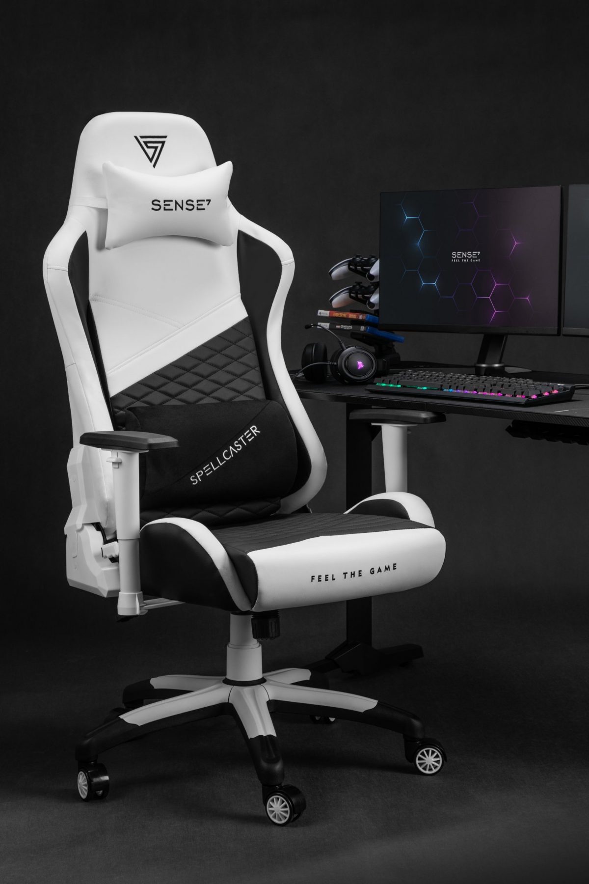 Геймерське крісло SENSE7 Spellcaster Senshi Edition XL - Найвищий комфорт і стиль для геймерів - Зображення 9
