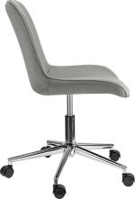 Офісне крісло Szchara Pietro сіре оксамитове - Елегантність та комфорт - Зображення 2
