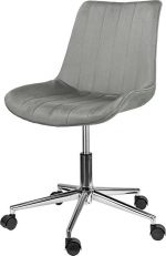 Офісне крісло Szchara Pietro сіре оксамитове - Елегантність та комфорт - Зображення 4