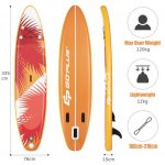 Дошка SUP Costway SP37553-L з веслом 335 см - Ідеальний вибір для активного відпочинку - Зображення 2