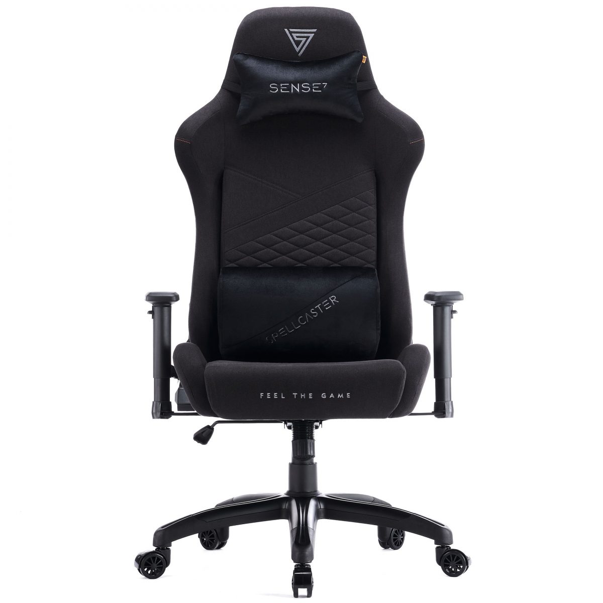 SENSE7 Spellcaster Senshi Edition XL тканинне крісло чорного кольору Максимальний комфорт та стиль для геймерів - Зображення 2