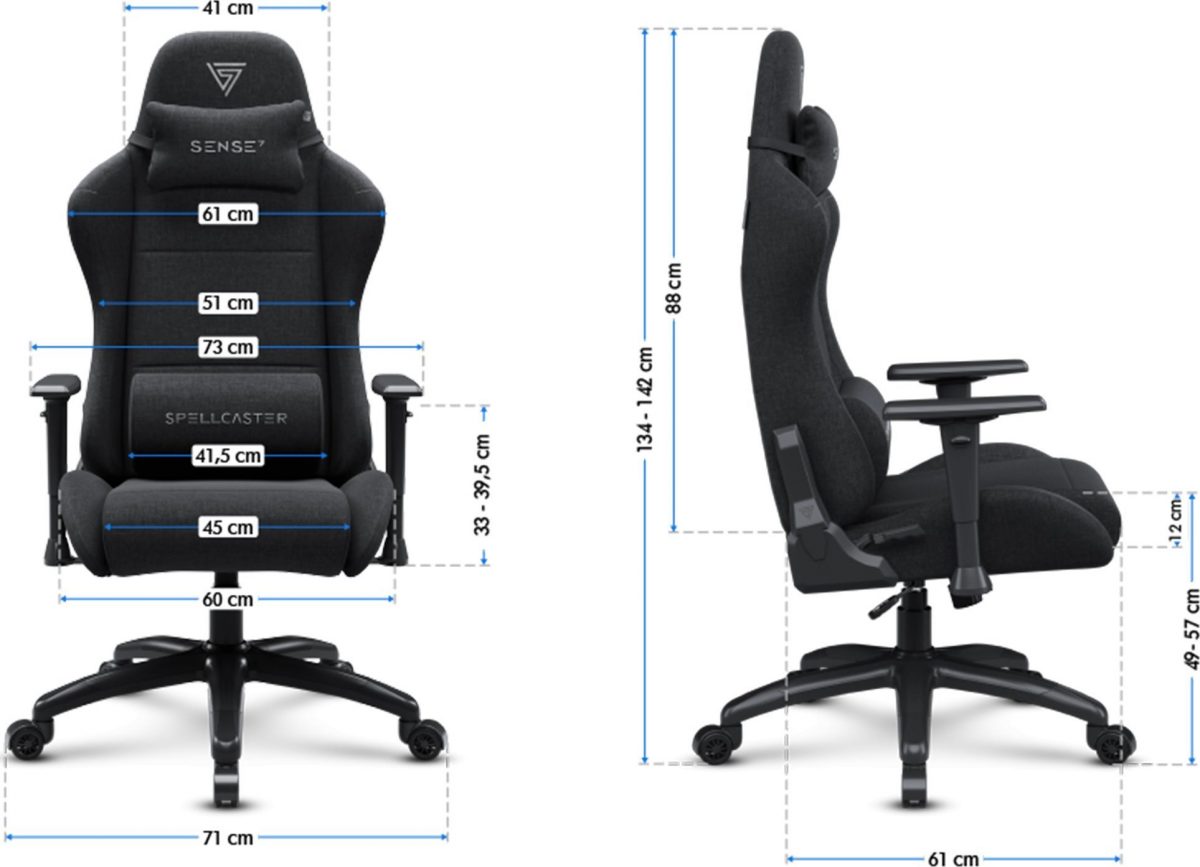 Геймерське крісло SENSE7 Spellcaster FUKU XL - Зображення 8