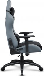 Геймерське крісло SENSE7 Spellcaster FUKU XL PU Чорний/Сірий Ідеальне поєднання комфорту та стилю для геймерів - Зображення 5