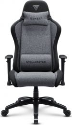 Геймерське крісло SENSE7 Spellcaster FUKU XL тканинне крісло чорно-сірий Максимальний комфорт і стиль для геймерів - Зображення 3