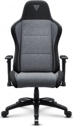 Геймерське крісло SENSE7 Spellcaster FUKU XL тканинне крісло чорно-сірий Максимальний комфорт і стиль для геймерів - Зображення 4