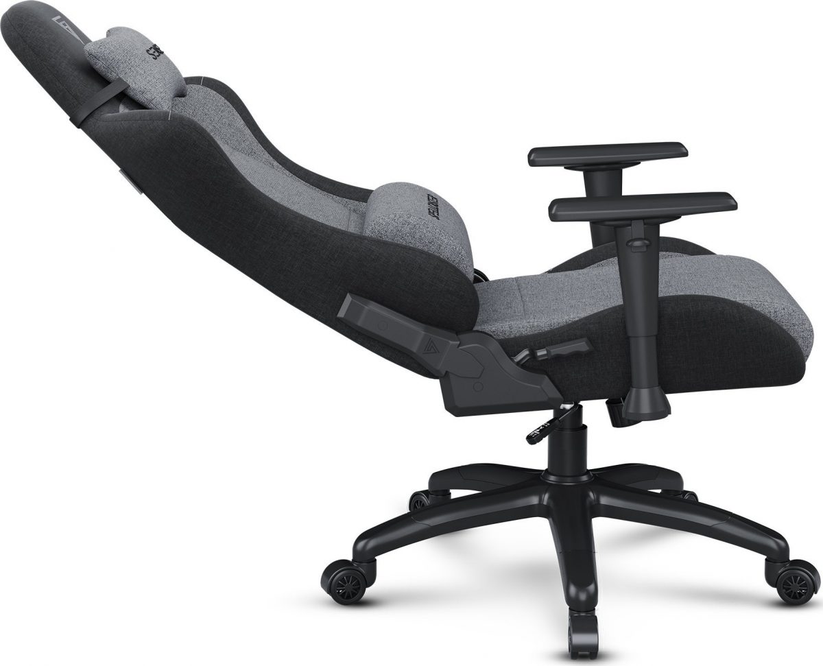 Геймерське крісло SENSE7 Spellcaster FUKU XL тканинне крісло чорно-сірий Максимальний комфорт і стиль для геймерів - Зображення 6