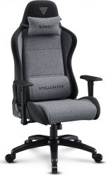 SENSE7 Spellcaster FUKU XL тканинне крісло чорно-сірий Максимальний комфорт і стиль для геймерів