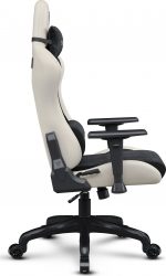 Крісло  SENSE7 Spellcaster FUKU PU (чорний/бежевий) - поєднання комфорту та елегантності - Зображення 5