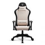 Тканинне крісло SENSE7 Spellcaster FUKU чорно-бежевий: Динамічний дизайн та комфорт для геймерів - Зображення 3