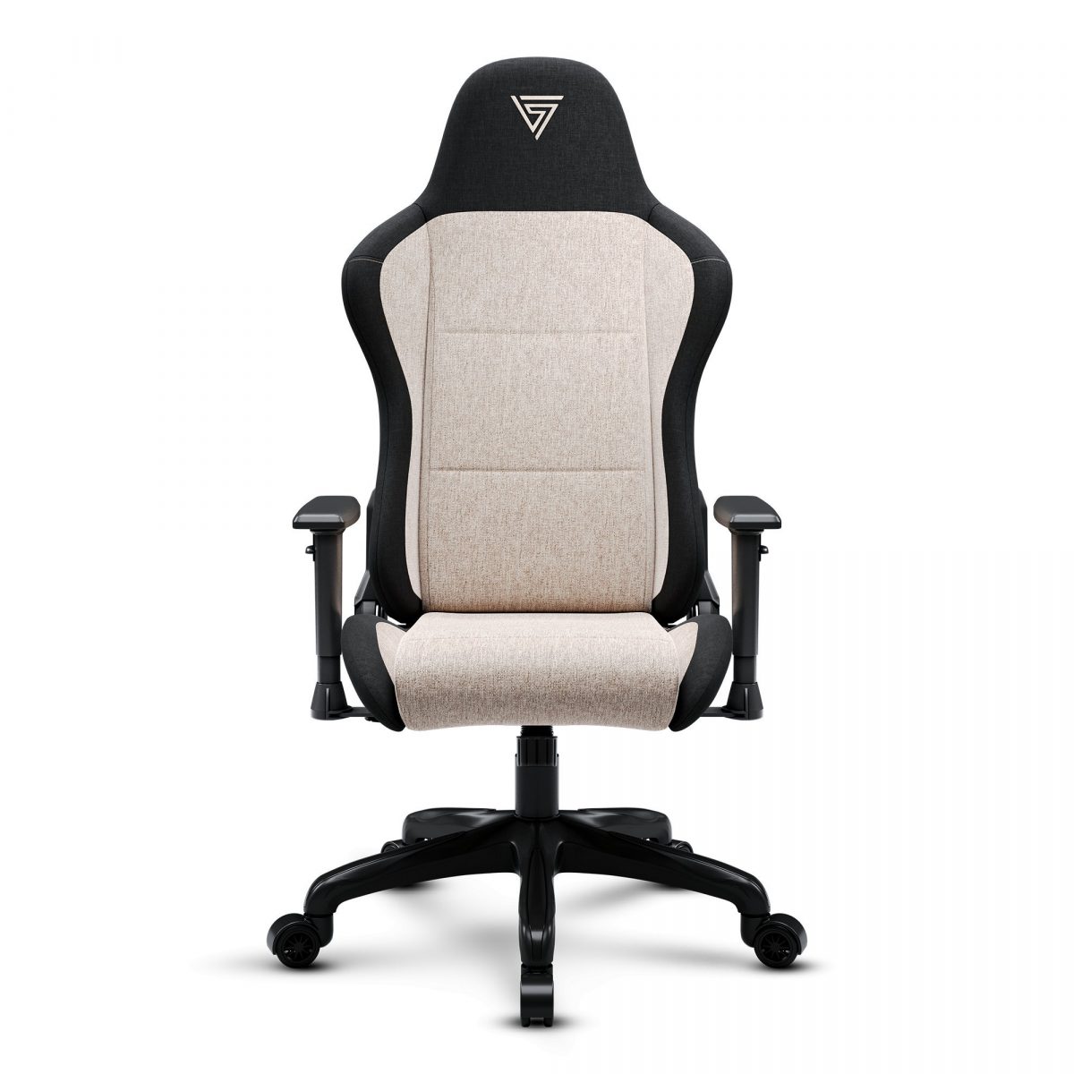 Тканинне крісло SENSE7 Spellcaster FUKU чорно-бежевий: Динамічний дизайн та комфорт для геймерів - Зображення 4