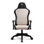 Тканинне крісло SENSE7 Spellcaster FUKU чорно-бежевий: Динамічний дизайн та комфорт для геймерів - Зображення 4