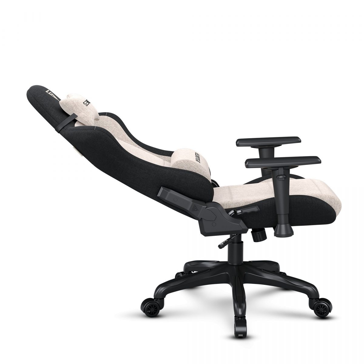 Тканинне крісло SENSE7 Spellcaster FUKU чорно-бежевий: Динамічний дизайн та комфорт для геймерів - Зображення 6