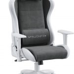 SENSE7 Spellcaster FUKU PU Крісло білий/сірий Стиль і комфорт для геймерів в елегантному дизайні