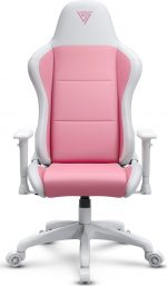 Крісло SENSE7 Spellcaster FUKU PU Біло-Рожеве: Стильний комфорт для геймерів у яскравих кольорах - Зображення 4