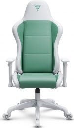 Геймерське крісло SENSE7 Spellcaster FUKU PU Крісло білий/зелений Стиль і комфорт для геймерів у яскравих кольорах - Зображення 4