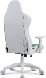 Геймерське крісло SENSE7 Spellcaster FUKU PU Крісло білий/зелений Стиль і комфорт для геймерів у яскравих кольорах - Зображення 7