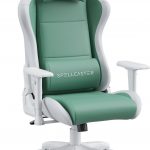 SENSE7 Spellcaster FUKU PU Крісло білий/зелений Стиль і комфорт для геймерів у яскравих кольорах