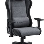 Тканинне крісло SENSE7 Spellcaster FUKU чорно-сірий Комфорт і стиль для геймерів у елегантному дизайні