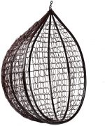 Підвісне садове крісло кокон коричневий Velaco ITAKA-BR без подушки - Стильний вибір - Зображення 2