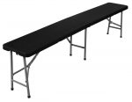 Лавка розкладна садова eHokery чорна 180x29x42см - Зображення 2