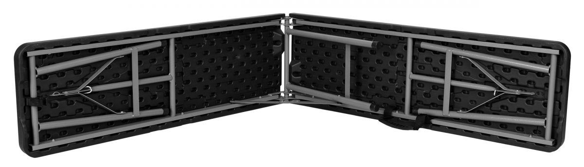 Лавка розкладна садова eHokery чорна 180x29x42см - Зображення 6