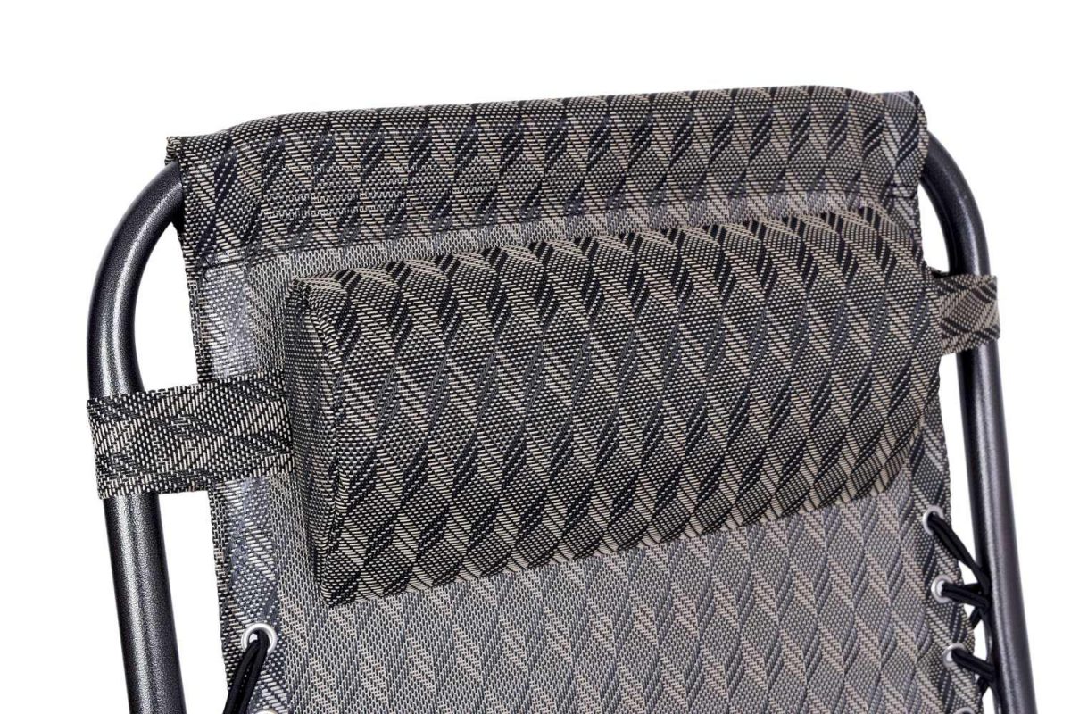 Розкладний шезлонг 2в1 eHokery ORION коричневий ялинка - Комфортний відпочинок з елегантним дизайном - Зображення 5