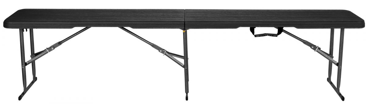 Лавка розкладна садова WOODLAND 183x28x43см чорна - Зображення 2