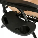 Розкладний лежак 2в1 eHokery ORION бежевий - Елегантний дизайн та комфорт для вашого відпочинку на пляжі та в саду - Зображення 10