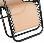 Розкладний лежак 2в1 eHokery ORION бежевий - Елегантний дизайн та комфорт для вашого відпочинку на пляжі та в саду - Зображення 11