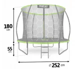 Батут Neo-Sport Premium 252 см NS-08C221 із Внутрішньою Сіткою та Драбинкою – Ідеальне Рішення для Активного Відпочинку - Зображення 4