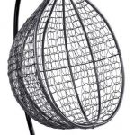 Підвісне садове крісло кокон сірий Velaco ITAKA-GR без подушки-Комфорт та стиль для вашого саду