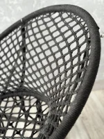 Розкладне крісло-гамак гніздо лелеки з подушкою графітове - Комфорт і стиль для вашого відпочинку - Зображення 4