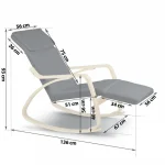 Крісло-качалка Sofotel Suzi сіре: Комфорт та стиль для вашого дому - Зображення 7