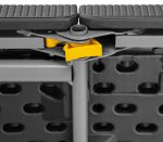 Лавка розкладна садова eHokery 180x28x43 см чорний ротанг - Зображення 5