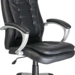 Обертовий стілець CERLO чорний з сірим Стиль та комфорт