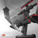 Регульована тренувальна лава Hop-Sport HS-1035 з молитовною лавою, похила, міцна універсальний тренажер для домашніх тренувань з високою міцністю та комфортом - Зображення 8