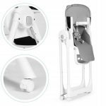 Стільчик для годування ECOTOYS HA-013, темно-сірий - регулюється по висоті, екошкіра, подвійні лямки - зручність і безпека - Зображення 5