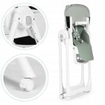 Стільчик для годування ECOTOYS HA-013, зелений - регульований по висоті, екошкіра, подвійні лямки - Зображення 5