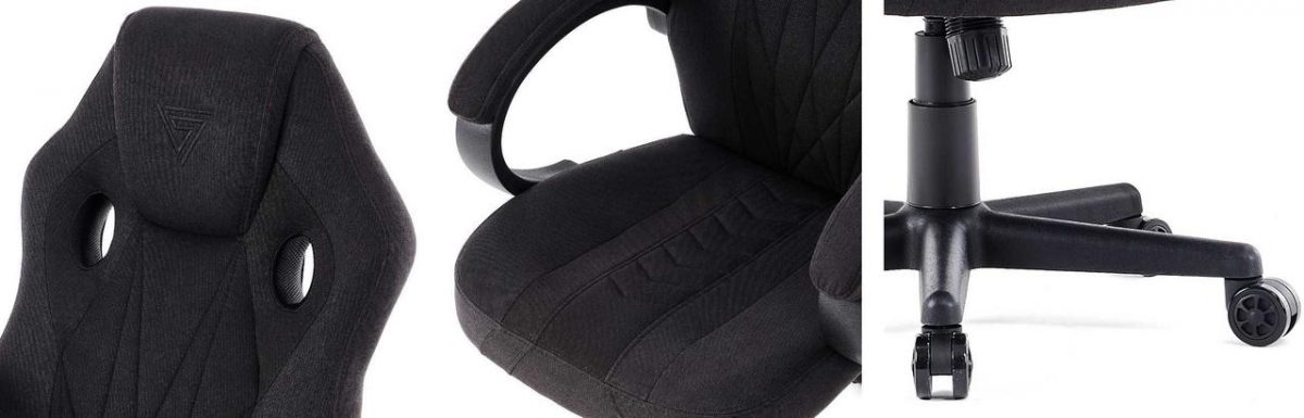 Геймерське крісло Sense7 Prism black тканина - комфорт та стиль для тривалих ігор - Зображення 6