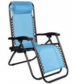 Розкладний лежак 2в1 eHokery ORION синій - Зручність та стиль для ідеального відпочинку на пляжі та в саду - Зображення 2