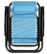 Розкладний лежак 2в1 eHokery ORION синій - Зручність та стиль для ідеального відпочинку на пляжі та в саду - Зображення 4
