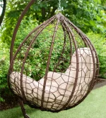 Підвісне крісло кокон Еко Преміум Коричневе: Стильний комфорт для вашого інтер'єру - Зображення 3