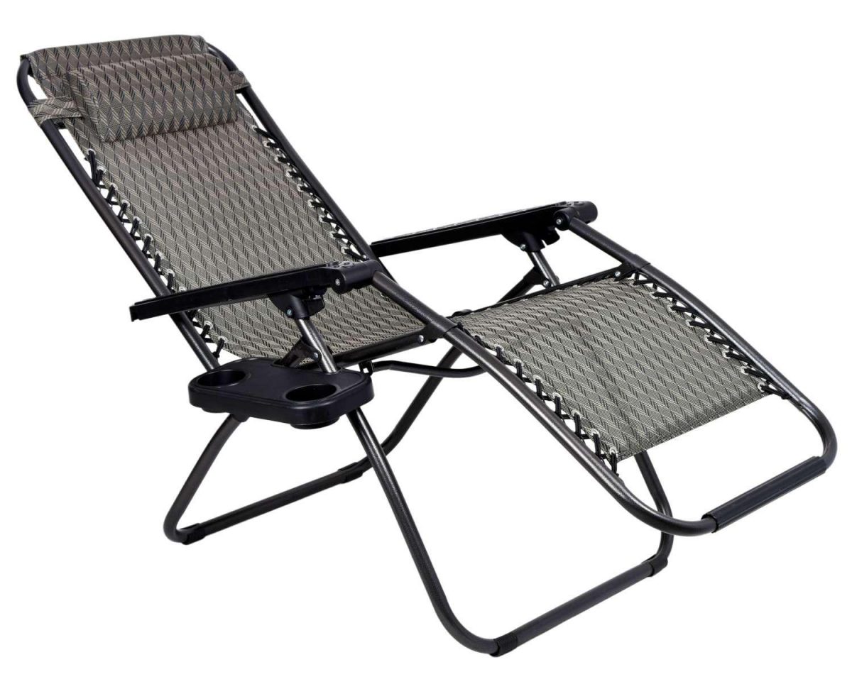 Розкладний шезлонг 2в1 eHokery ORION коричневий ялинка - Комфортний відпочинок з елегантним дизайном - Зображення 2