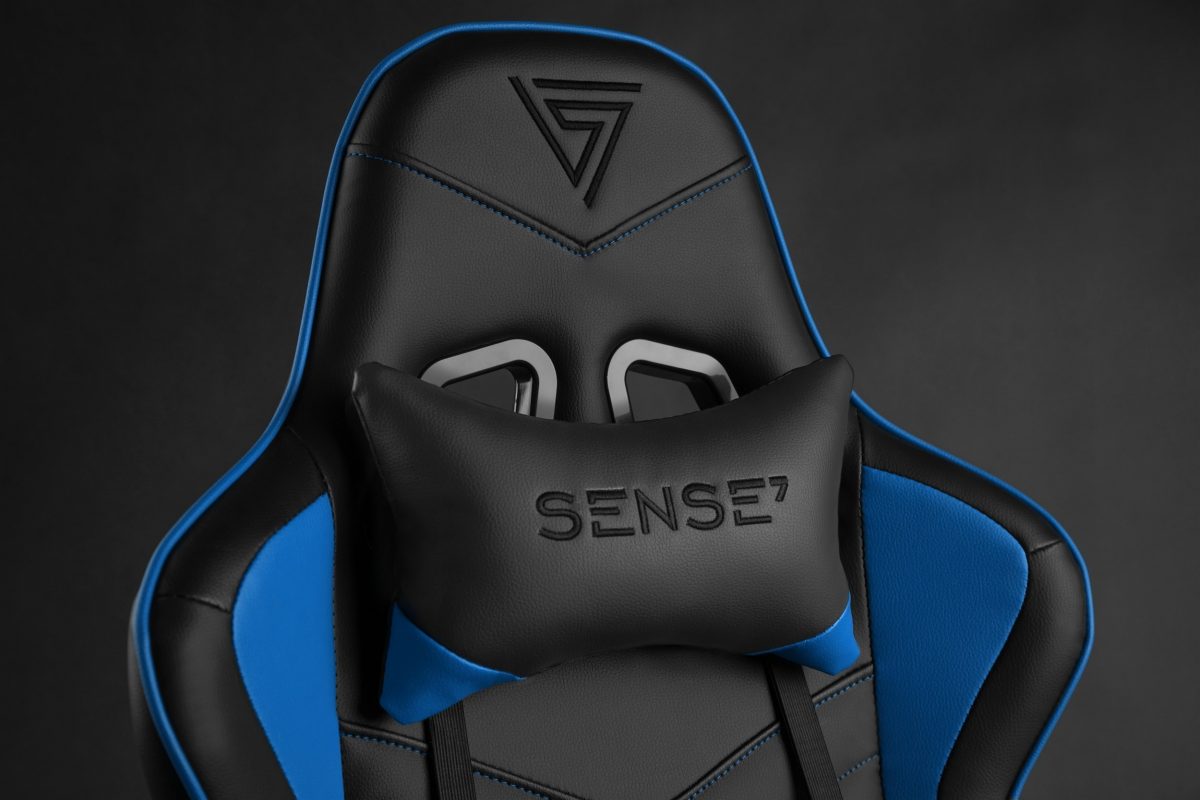 Крісло SENSE7 Spellcaster Чорно-синє: Динамічний дизайн і комфорт - Зображення 10