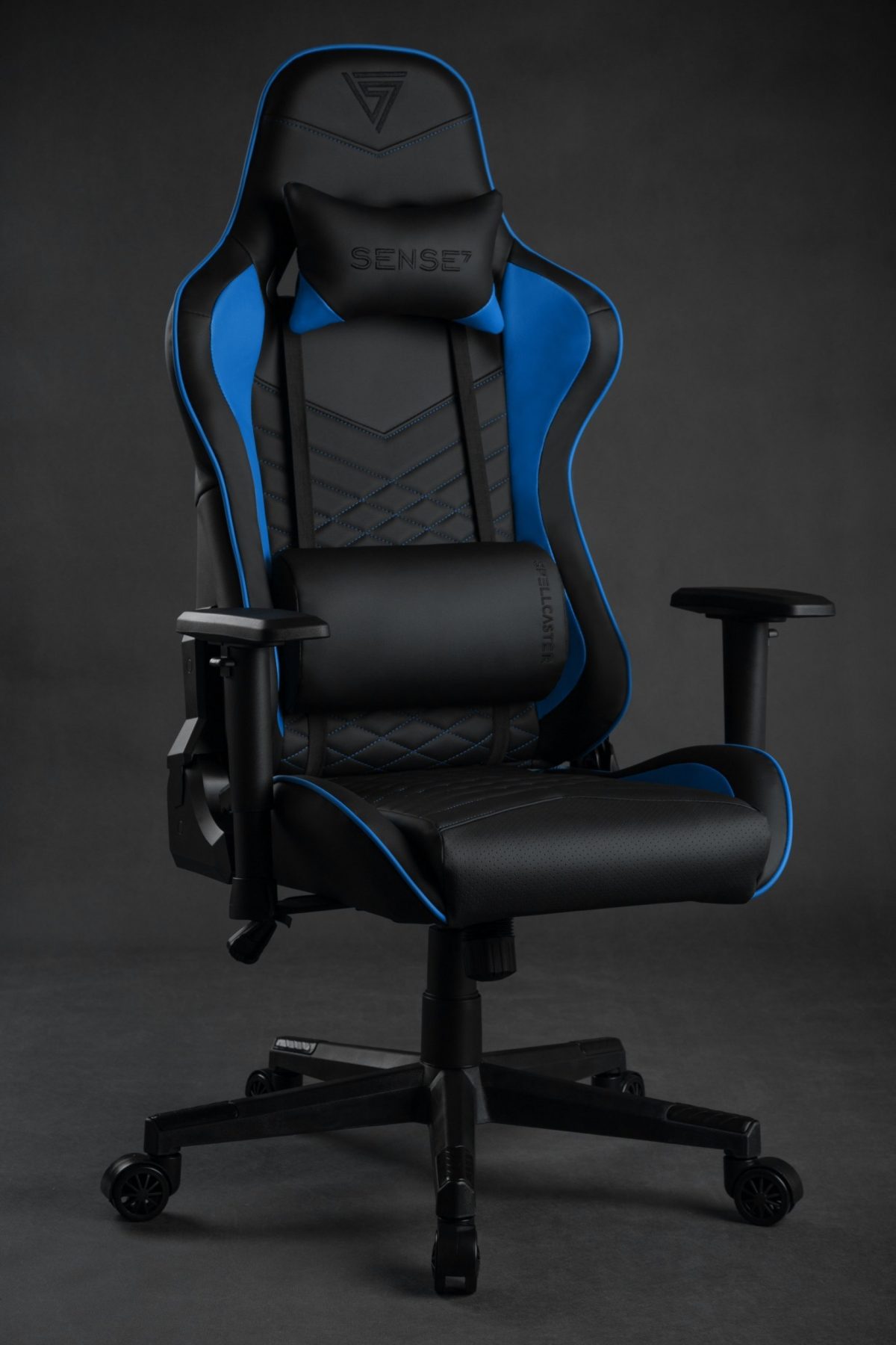 Крісло SENSE7 Spellcaster Чорно-синє: Динамічний дизайн і комфорт - Зображення 7