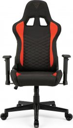 Тканинне крісло SENSE7 Spellcaster чорно-червоне: Комфорт і стиль для геймерів - Зображення 7