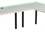 Кутовий ігровий стіл для офісу LED MARCO GAME 5903636920726 стильний дизайн та функціональність