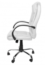 Обертове крісло TECK біле: Сучасний дизайн та комфорт для будь-якого інтер'єру - Зображення 3