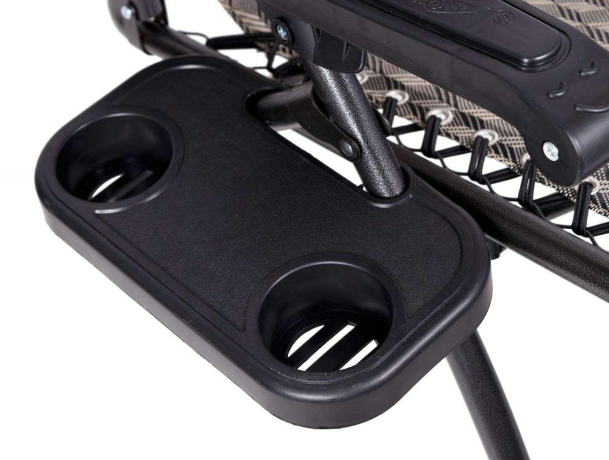 Розкладний шезлонг 2в1 eHokery ORION коричневий ялинка - Комфортний відпочинок з елегантним дизайном - Зображення 6